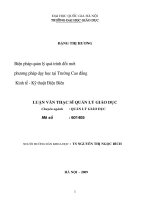 Biện pháp quản lý quá trình đổi mới phương pháp dạy học tại trường Cao đẳng Kinh tế - Kỹ thuật Điện Biên