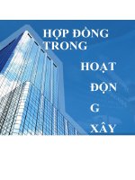 Hợp đồng trong hoạt động xây dựng
