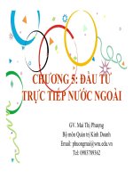 Bài giảng Kinh doanh quốc tế Chương 5 và 6