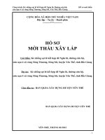 Hồ sơ mời thầu kè chống sạt lở yên thế Bắc Giang