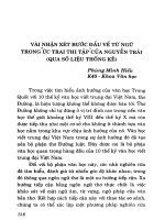 Vài nhận xét bước đầu về từ ngữ trong  Ức Trai thi tập  của Nguyễn Trãi ( Qua số liệu thống kê