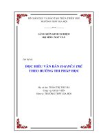 Đọc hiểu văn bản Hai đứa trẻ theo hướng thi pháp học