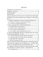 Dịch vụ ngân hàng bán lẻ tại Ngân hàng Thương mại cổ phần Đầu tư và Phát triển Việt Nam - chi nhánh Hà Tây