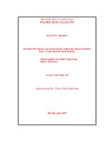 Rủi ro tín dụng tại Ngân hàng Thương mại cổ phần Bắc Á chi nhánh Thanh Hóa