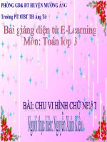 slide thuyết trình Toán lớp 3 - Chu vi hình chữ nhật (Tiểu học Ảng Tở)