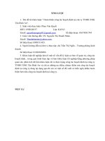 Hoàn thiện công tác hoạch định tại côn ty TNHH XNK Tân Bình An