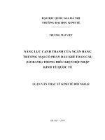 Năng lực cạnh tranh của Ngân hàng Thương mại Cổ phần Dầu khí Toàn cầu (GP. Bank) trong điều kiện hội nhập kinh tế quốc tế