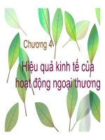 Bài giảng Chính sách thương mại quốc tế Chương 4 và 5
