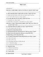 Luận văn tốt nghiệp: Đẩy mạnh hoạt động tiêu thụ tại công ty TNHH một thành viên Apatit Việt Nam