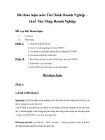 Bài thảo luận môn tài chính doanh nghiệp – thuế thu nhập doanh nghiệp