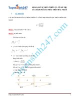 khảo sát và vẽ đồ thị hàm bậc nhất trên bậc nhất