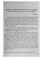 Tổ chức lao động khoa học công tác văn phòng một nội dung của quản trị văn phòng