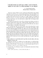 Vấn đề đánh giá kết quả thực tập sư phạm - Nhìn từ góc độ các môn nghiệp vụ sư phạm