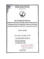 Nghiên cứu ứng dụng phần mềm cybered trong dạy học các môn khao học tự nhiên bậc trung học phổ thông (Cho sinh viên trường Đại học Giáo dục - Đại học Quốc gia Hà Nội