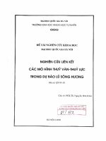 Nghiên cứu liên kết các mô hình thủy văn - thủy lực trong dự báo lũ sông Hương