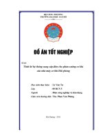 Đồ án tốt nghiệp Thiết kế hệ thống cung cấp điện cho phân xưởng cơ khí của nhà máy cơ khí Hải Phòng