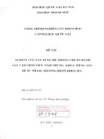 Nghiên cứu xây dựng hệ thống chuẩn đánh giá cho sinh viên năm thứ ba khoa tiếng Anh hệ sư phạm, trường ĐHNN - ĐHQGHN