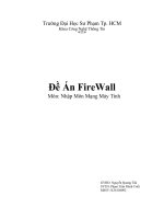 đề án firewall nhập môn mạng máy tính