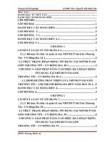 Nâng cao hiệu quả hoạt động tín dụng tại ngân hàng Sài Gòn Thương Tín – Chi nhánh Đống Đa