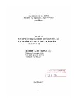 Mô hình số trị ba chiều đóng kín rối k- e trong tính toán lan truyền ô nhiễm