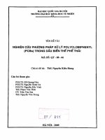 Nghiên cứu phương pháp xử lý polyclobiphenyl (PCBs) trong dầu biến thế phế thải