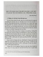 Nhu cầu đào tạo cán bộ văn thư-lưu trữ và quản trị văn phòng các tỉnh phía Nam