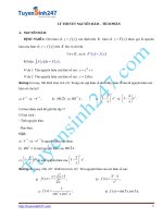 lý thuyết nguyên ham,tích phân