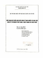 Mối quan hệ giữa khu vực kinh tế nhà nước và khu vực kinh tế tư nhân ở Việt Nam. Thực trạng và giải pháp