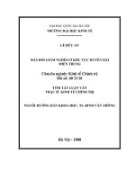 Xóa đói giảm nghèo ở khu vực duyên hải miền Trung