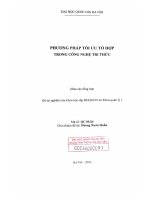 Phương pháp tối ưu tổ hợp trong công nghệ tri thức