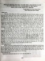 Khảo sát phương pháp đọc tài liệu tiếng Anh chuyên ngành của sinh viên năm thứ 2 ngành điện tử viễn thông- khoa Công nghệ thông tin- ĐHQGHN