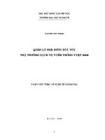 Quản lý nhà nước đối với thị trường dịch vụ viễn thông Việt Nam