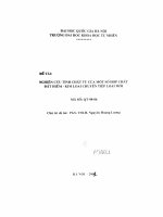 Nghiên cứu tính chất từ của một số hợp chất đất hiếm - kim loại chuyển tiếp loại mới