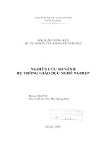 Nghiên cứu so sánh hệ thống giáo dục nghề nghiệp