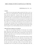 SÌNH CA TRONG LỄ CƯỚI CỦA NGƯỜI CAO LAN  Ở PHÚ THỌ