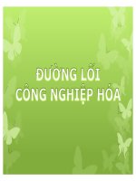 slide đường lối công nghiệp hóa trong thời kỳ đổi mới