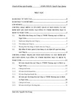 Hoàn thiện kế toán bán hàng và xác định kết quả bán hàng tại Công ty TNHH Thương mại và Dịch vụ Ngọc Lâm