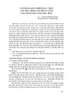 Vận dụng quan điểm dạy học lấy học sinh làm trung tâm vào giảng dạy giáo dục học