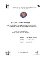 I GIẢI PHÁP NÂNG CAO HIỆU QUẢ KINH DOANH LỮ HÀNH TẠI CÔNG TY TNHH DÃ NGOẠI LỬA VIỆT