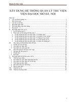 xây dựng hệ thống quản lý thư viện viện đại học mở hà nội