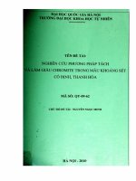 Nghiên cứu phương pháp tách và làm giàu chromite trong mẫu khoáng sét Cổ Định, Thanh Hóa.PDF