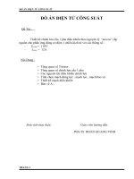 Thiết kế chỉnh lưu cầu 1 pha điều khiển theo nguyên lý  “arccos” cấp nguồn cho phần ứng động cơ điện 1 chiều kích từ