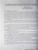 Các phương pháp kiểm tra đánh giá môn giao thoa văn hoá sinh viên hệ đại học cao đẳng K2.PDF