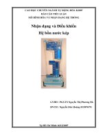 Nhận dạng và Điều khiển Hệ bồn nước kép