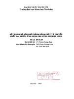 Xây dựng mô hình mô phỏng dòng chảy và truyền chất hai chiều, ứng dụng cho vùng vịnh Hạ Long