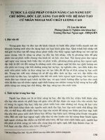 Tự học là giải pháp cơ bản nâng cao năng lực chủ động, độc lập, sáng tạo đối với hệ đào tạo cử nhân ngoại ngữ chất lượng cao
