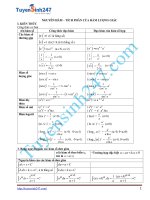 nguyên hàm,tích phân hàm lượng giác 1