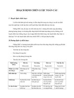 HOẠCH ĐỊNH CHIẾN LƯỢC TOÀN CẦU