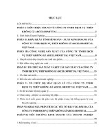 Báo cáo thực tập tổng hợp tại Công ty TNHH dịch vụ thép không gỉ Arcelormittal Việt Nam