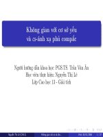 Không gian với cơ sở yếu và cs-ánh xạ phủ compắc